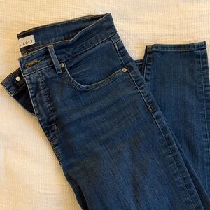 LOFT Women's Blue Jeans - High Waist Skinny